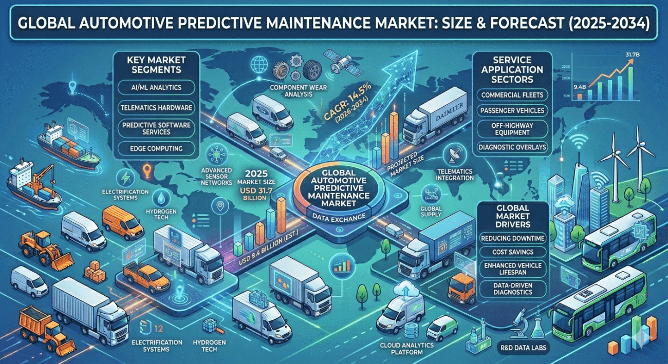 Automotive Predictive Maintenance Market size and forecast