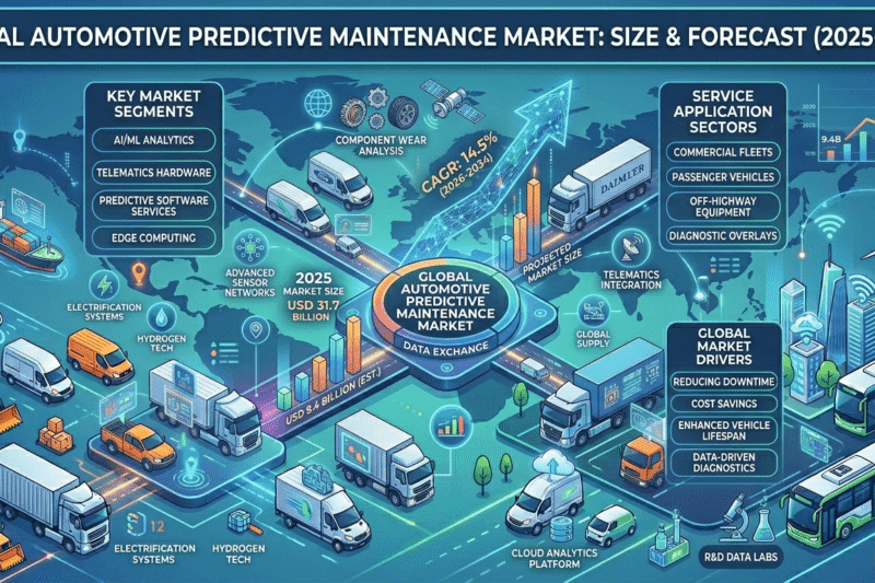 Automotive Predictive Maintenance Market : Share, Trends And Forecast 2034