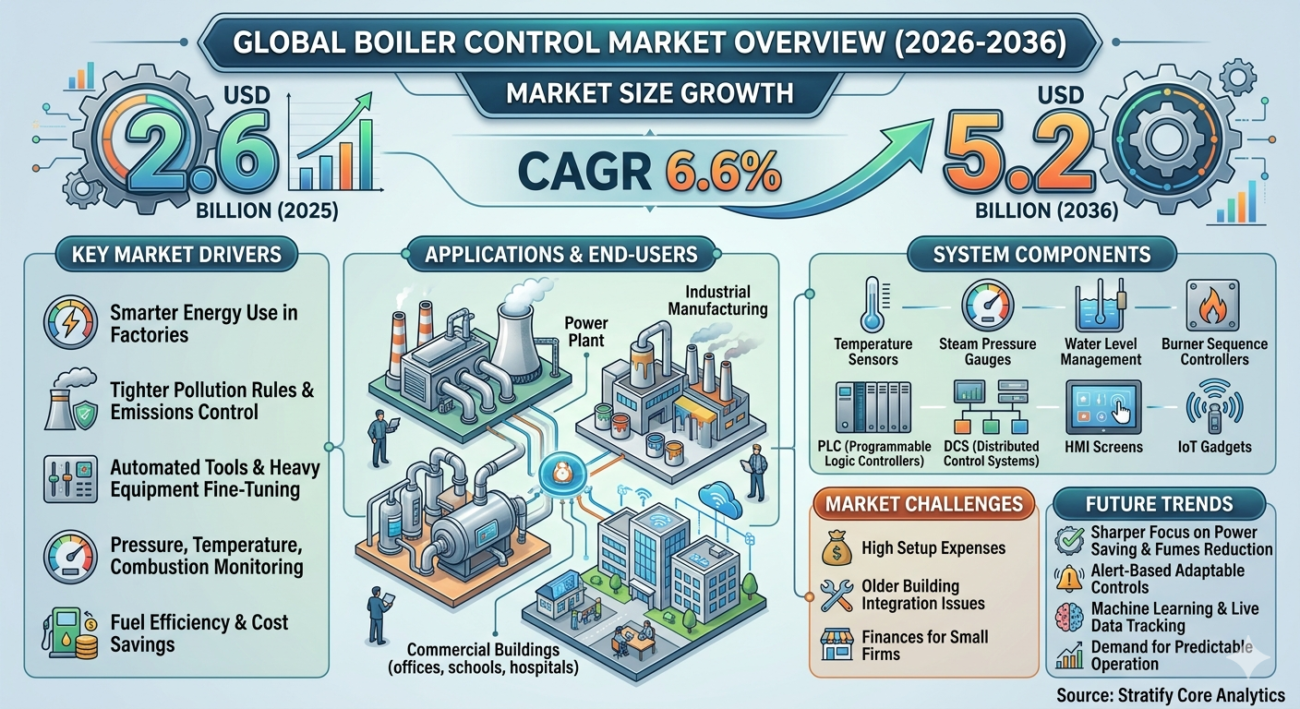 Boiler Control Market Size, Opportunities, Trends and Forecast 2026-2036