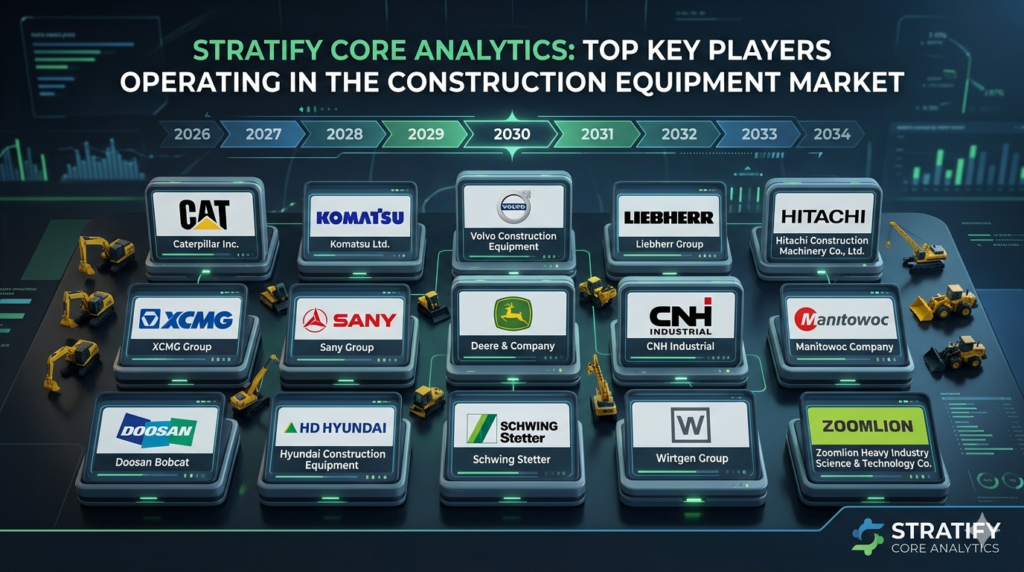  Top Key Players Operating in the Construction Equipment Market