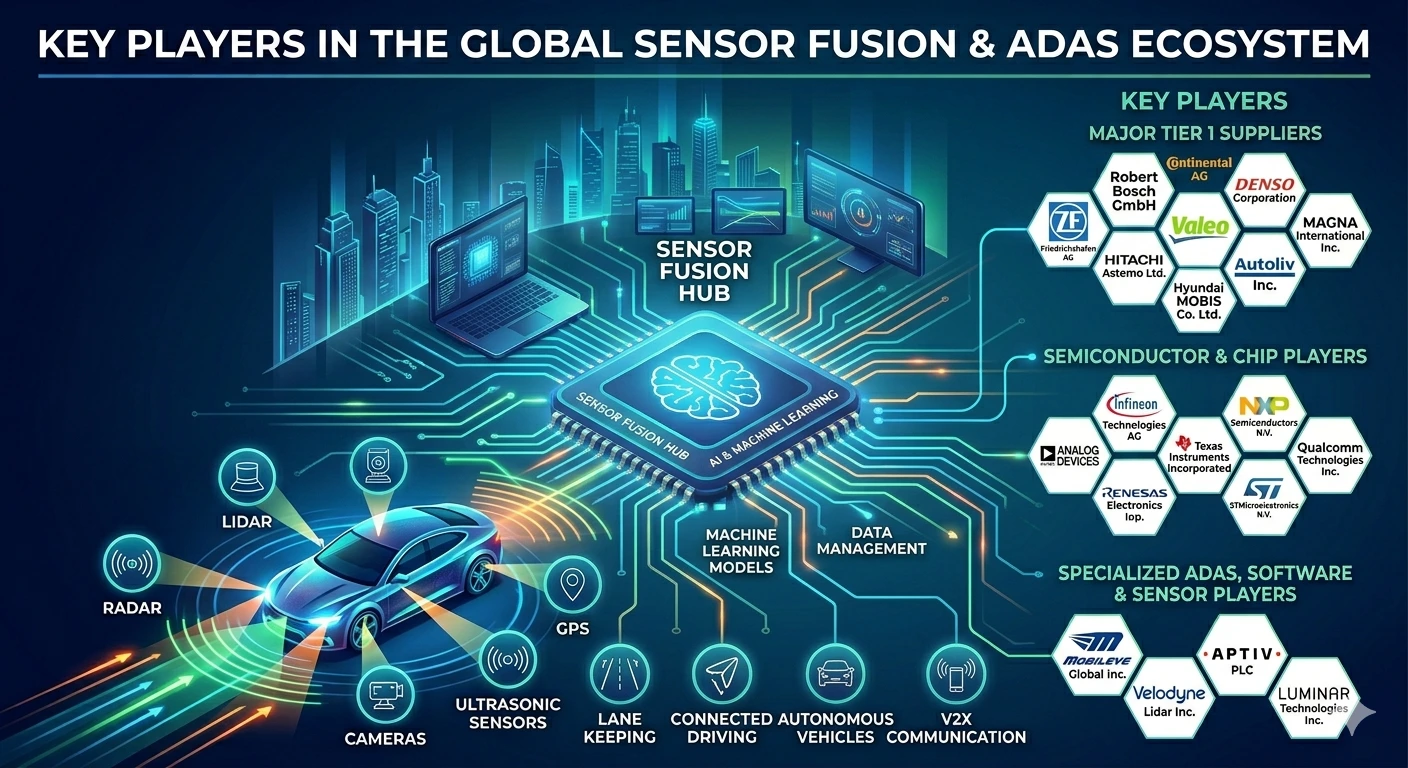 automotive sensor fusion market key players