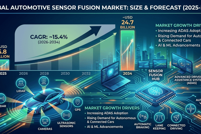 Automotive Sensor Fusion Market Size, Share & Forecast 2034
