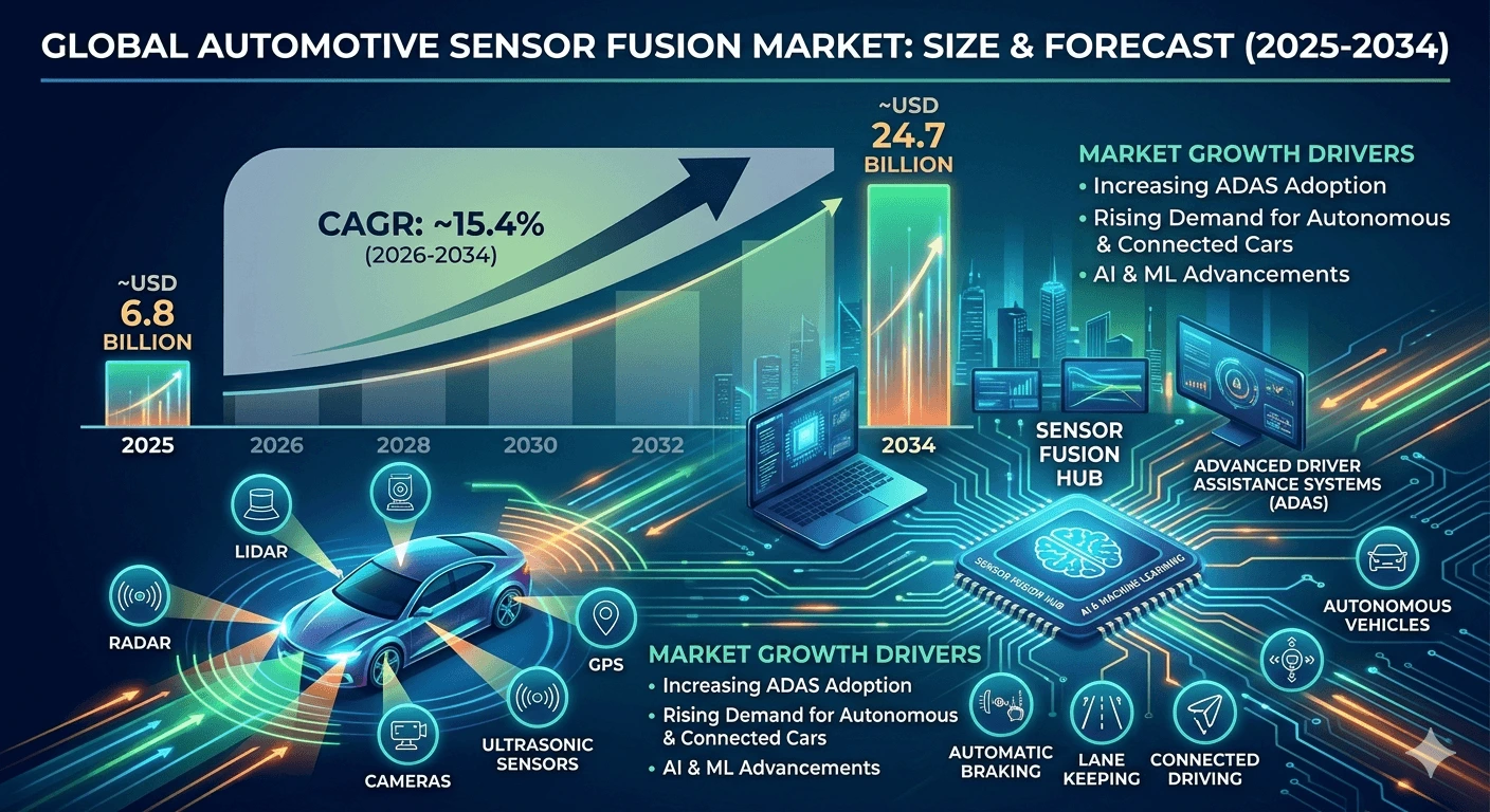 automotive sensor fusion market size and forecaste