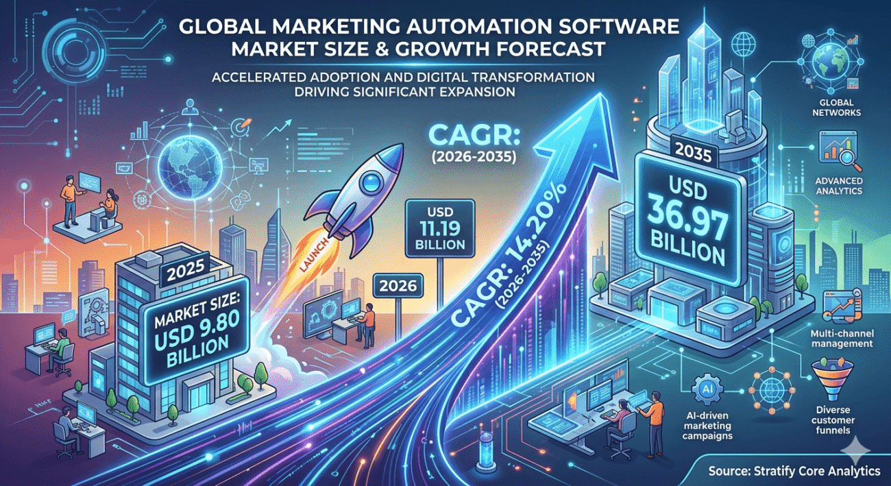 marketing automation software market size and forecast