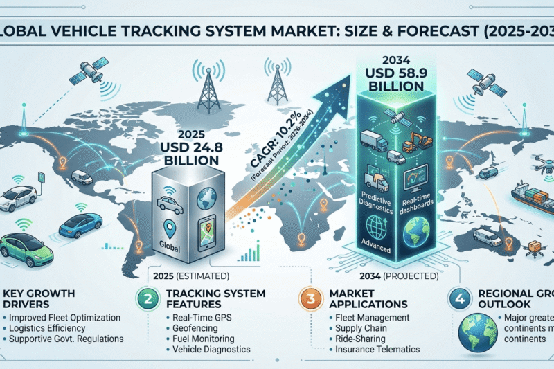 Vehicle Tracking System Market : Share, Trends And Forecast 2034